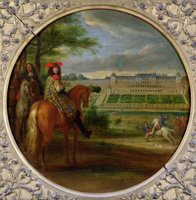 टैरेस साइड, 1669 से सेंट-जर्मेन के नए पैलेस का दृश्य द्वारा एडम फ्रैंस वैन डेर म्यूलन