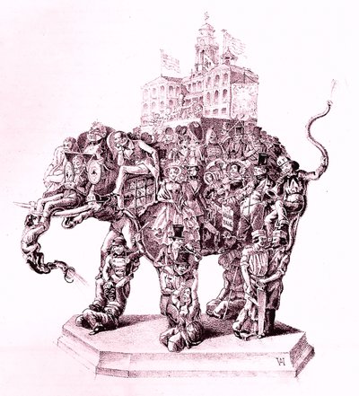 द अमेरिकन म्यूजियम हंबग'स अमेरिकन म्यूजियम, 1851, 1851। द्वारा एडम वेनगार्टनर