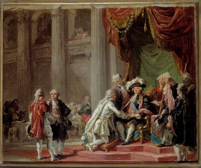अंतिम ग्रैंड मास्टर द काउंट ऑफ प्रोवेंस (भविष्य के राजा लुई XVIII) (1755-1824) द्वारा एडिलेड लेबिल गुयार्ड (1749-) १८०३) १७८८ के आसपास द्वारा एडिलेड लैबिल गियार्ड