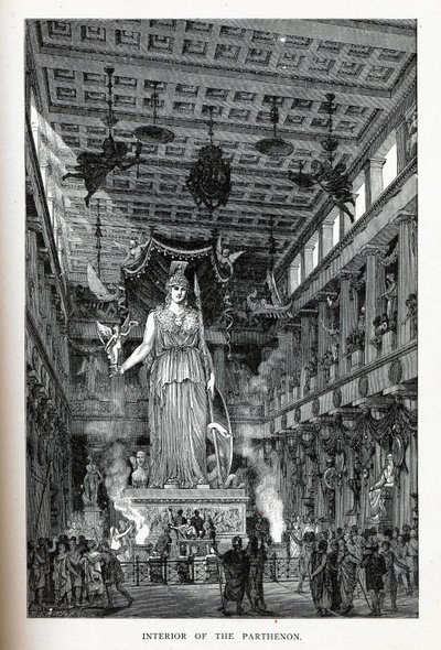 पार्थेनन का इंटीरियर, 1882 द्वारा एडोल्फ क्लॉस