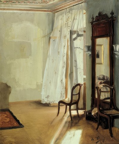 बालकनी का कमरा। 1845 द्वारा Adolph Menzel