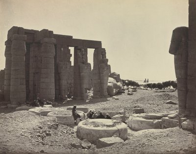 द रामेसिअम, थेब्स, 1869। द्वारा आदोलपे ब्रौन