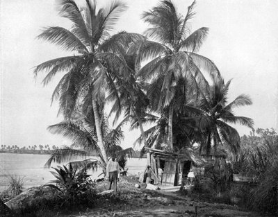 ब्लू होल, पोर्ट एंटोनियो, जमैका की सड़क पर, c1905। द्वारा एडोल्फ डुपरली और सोन