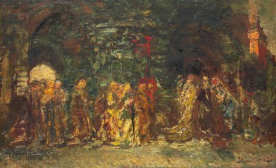एक जुलूस, c.1880 द्वारा एडोल्फ जोसेफ थॉमस मोंटीसेली