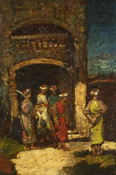 अभियोजक, c.1860-80 (पैनल पर तेल) द्वारा एडोल्फ जोसेफ थॉमस मोंटीसेली