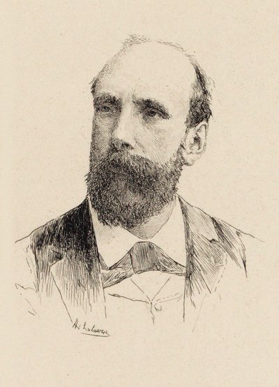 संगीतकार गैस्टन साल्वायरे का पोर्ट्रेट 1847-1916, 1894। द्वारा एडोल्फ़े लालौज़े