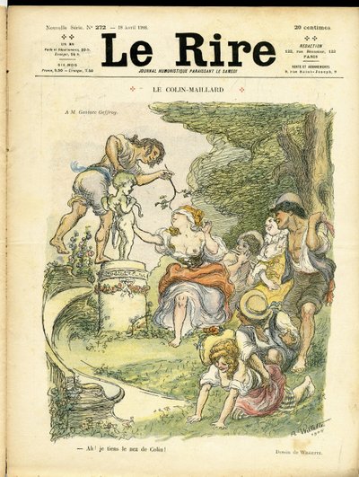 ले रीयर के कवर के लिए एडॉल्फ़ डिट विलेट (1857-1926) का चित्रण द्वारा एडोल्फ लियोन विलेट