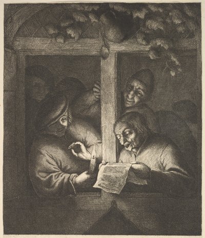 विंडो पर गायक, 1610-85 द्वारा एड्रिएन जंज़। वैन ओस्टेड