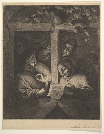 विंडो पर गायक, 1610-85 द्वारा एड्रिएन जंज़। वैन ओस्टेड