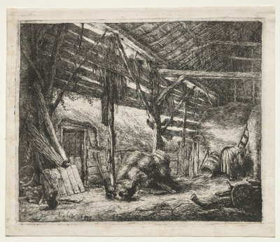 द बार्न, 1647। द्वारा एड्रिएन जंज़। वैन ओस्टेड