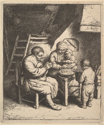 द ब्लेसिंग, 1610-85। द्वारा एड्रिएन जंज़। वैन ओस्टेड