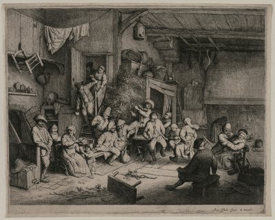 इन द डांस इन इन, 1652। द्वारा एड्रिएन जंज़। वैन ओस्टेड