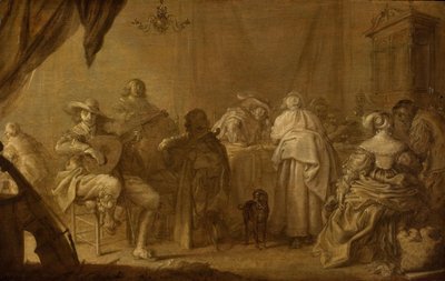 एक संगीतमय पार्टी द्वारा Adriaen Pietersz van de Venne