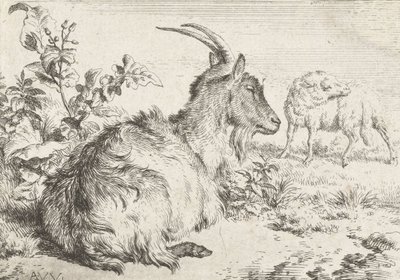 झूठ बोल बकरी, 1670 द्वारा एड्रिएन वैन डे वेलडे