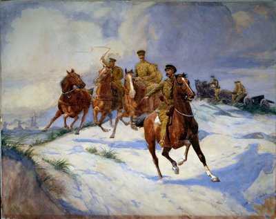 ड्यून्स, फ़्लैंडर्स, 1915 पर तोपखाने द्वारा एड्रियन जोन्स