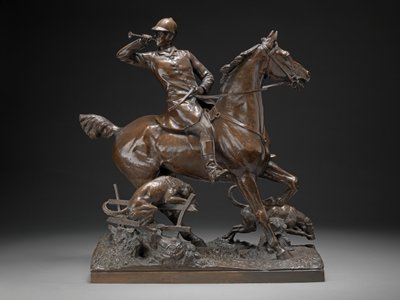 चला गया - एक शिकार समूह, c.1887 (कांस्य) द्वारा एड्रियन जोन्स