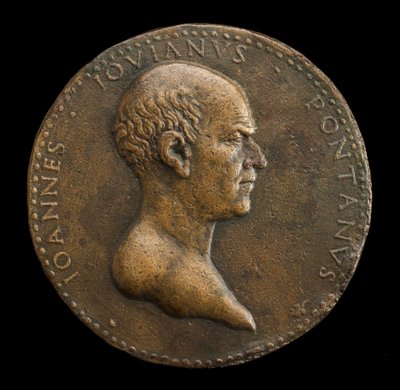 जियोवन्नी जियोवियानो पोंटानो, 1426-1503, कवि [सामने], 1488 या उसके बाद। द्वारा एड्रियानो फिओरेंटीनो