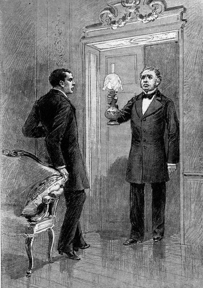 नाट्य प्रदर्शन: गुस्ताव हिप्पोलीटे वर्म्स (1836-1910) (ओलिवियर), एडमंड गॉट (1822-1901) (जीन ब्यूड्री) के साथ ऑगस्टे वैक्क्वेरी (1819-1895) द्वारा "" जीन बॉड्री "" का चौथा अभिनय। पेरिस, कॉमेडी फ़्रांसीसी द्वारा एड्रिएन इमैनुएल मैरी