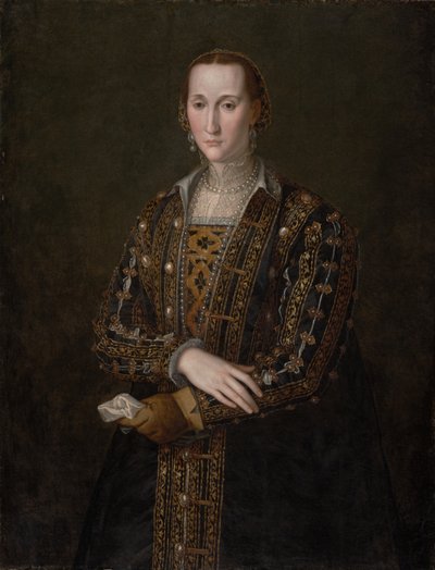 एलोनोरा डि टोलेडो (1522-1562), लगभग 1560 (कैनवास पर तेल, पैनल से स्थानांतरित) द्वारा एग्नोलो ब्रोंज़िनो