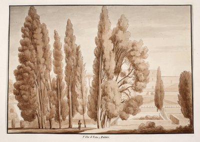 विला डीएस्ट, 1833 (ब्राउन वॉश के साथ नक़्क़ाशी) द्वारा एगोस्टिनो टोफ़ानेलि