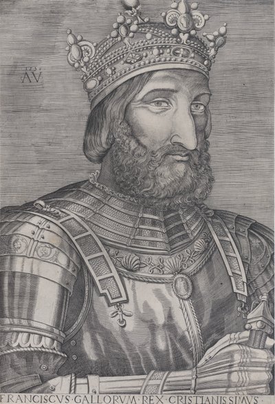 फ्रेंकोइस प्रथम, फ्रांस के राजा, दिनांक 1536। द्वारा एगोस्टिनो वेनेज़ियानो
