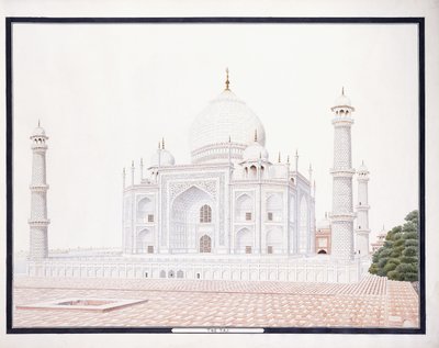 द ताज, सी। 1815 (पेंसिल, कलम, ग्रे स्याही, w - c) द्वारा आगरा स्कूल
