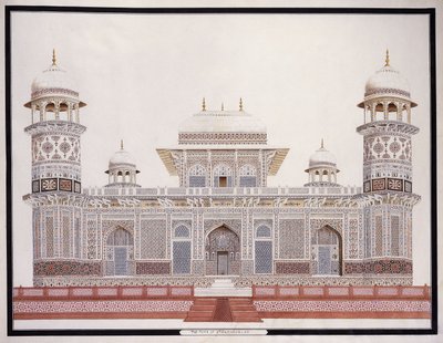 एत्माद्दौला का मकबरा, सी। 1815 द्वारा आगरा स्कूल