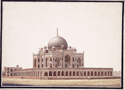 हुमायूँ का मकबरा, c.1820 द्वारा आगरा स्कूल