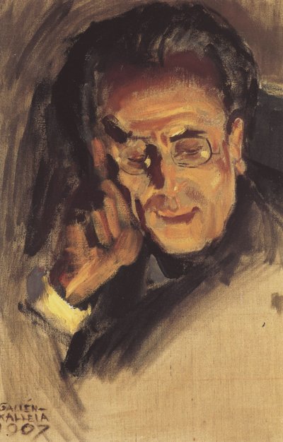 गुस्ताव महलर का पोर्ट्रेट, 1907 द्वारा Akseli Gallen Kallela