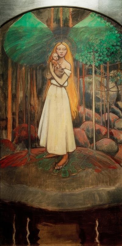 ए.गैलन-कललेला, मरजत्ता यू। Christuskind द्वारा अक्सेली वाल्डेमर गैलेन कल्लेला