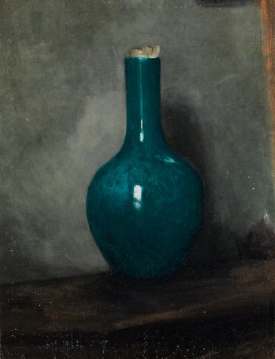 ग्रे बैक पर नीले फूलदान, c.1885 द्वारा अल्बर्ट डी बेलेरोचे