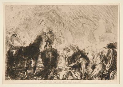 घोड़ा बाजार (करीब द्वारा Albert Besnard