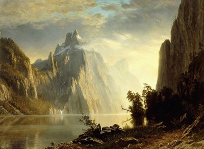 सिएरा नेवादा में एक झील, 1867 द्वारा अल्बर्ट बिएरस्टाड