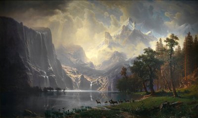 सिएरा नेवादा, कैलिफोर्निया के बीच द्वारा Albert Bierstadt