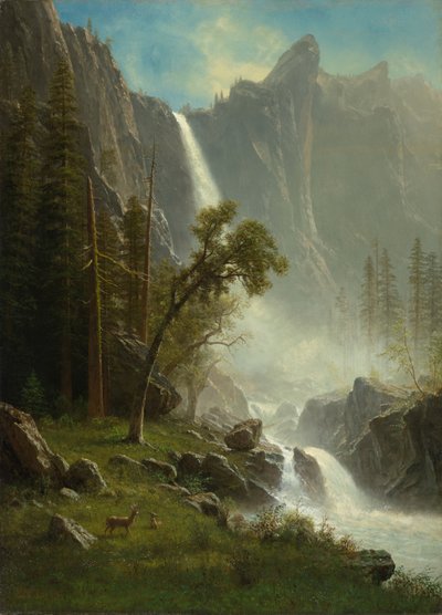ब्राइडल वील फॉल्स, योसेमाइट, c.1871-1873 द्वारा Albert Bierstadt
