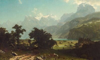 ल्यूसर्न झील, 1858। द्वारा अल्बर्ट बिएरस्टाड
