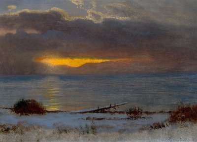 कैलिफोर्निया के लेक तेहो पर सूर्योदय, 1872 (कागज पर तेल) द्वारा Albert Bierstadt