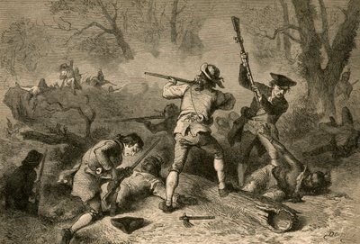 दक्षिणपश्चिमी सीमा पर भारतीयों के साथ संघर्ष, 1877। द्वारा अल्बर्ट बोबेट
