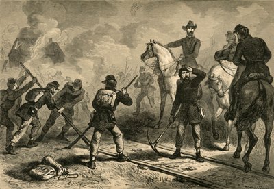शरमन्स मार्च टू द सी, 1878। द्वारा अल्बर्ट बोबेट