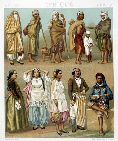 Racinet . द्वारा "ऐतिहासिक पोशाक" में चित्रण द्वारा अल्बर्ट चार्ल्स अगस्त रेसिनेट