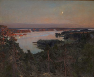 ग्रीष्मकालीन शाम, हाइको फिओर्ड द्वारा Albert Gustaf Aristides Edelfelt