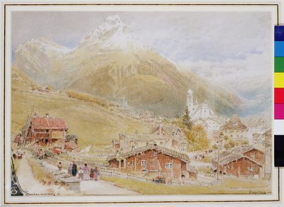 एंगेलबर्ग, रविवार की सुबह, c.1909-11 (कलम और स्याही, wc) द्वारा अल्बर्ट गुडविन