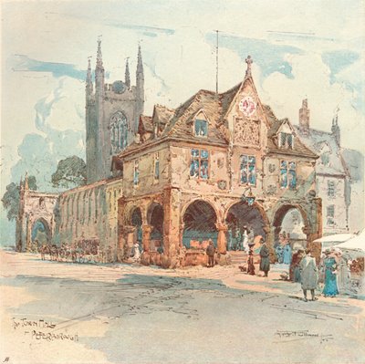 टाउन हॉल, पीटरबरो, c1909 द्वारा अल्बर्ट हेनरी फुलवुड