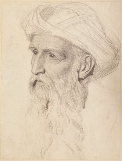 एलिजा के प्रमुख के लिए अध्ययन, 1860-61 द्वारा अल्बर्ट जोसेफ मूर