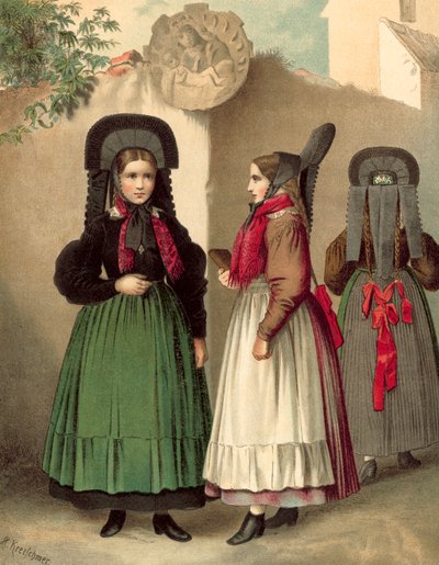 Rottweil पर जर्मन पोशाक, Wurtemberg द्वारा अल्बर्ट क्रेश्चमर