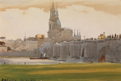 ड्रेसडेन का दृश्य, 1898 द्वारा अल्बर्ट निकोलाइविच बेनोइस