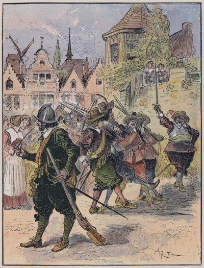 Le Capitaine Bellormeau के लिए चित्रण और ए रोबिडा द्वारा सचित्र (रंग लिथो) द्वारा अल्बर्ट रोबिडा