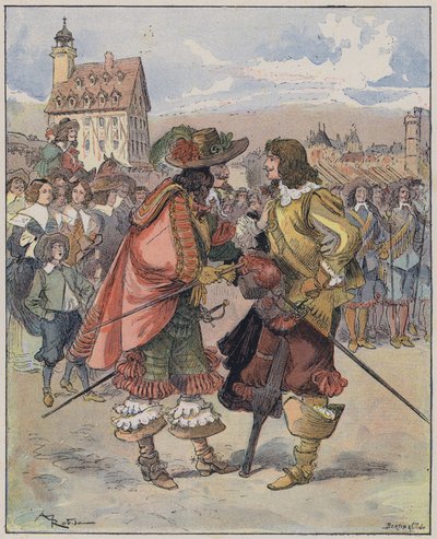 Le Capitaine Bellormeau के लिए चित्रण और ए रोबिडा द्वारा सचित्र (रंग लिथो) द्वारा अल्बर्ट रोबिडा