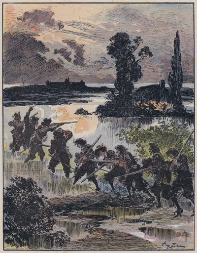 Le Capitaine Bellormeau के लिए चित्रण और ए रोबिडा द्वारा सचित्र (रंग लिथो) द्वारा अल्बर्ट रोबिडा