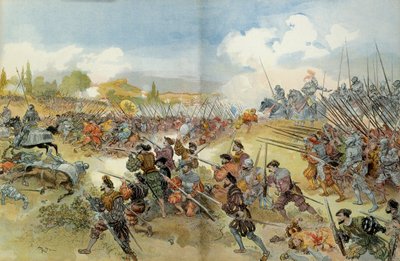 नौवां इतालवी युद्ध (1542-1546): चेरी की लड़ाई (इटली) द्वारा अल्बर्ट रोबिडा